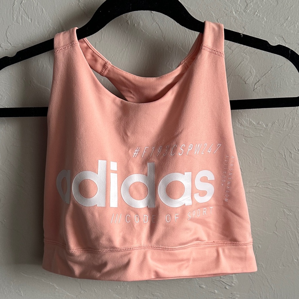 Adidas Soft Coral Athletic Top